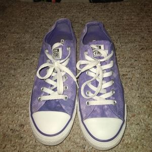 CONVERSE LOW, SIZE 8, TYE-DYE PURPLE